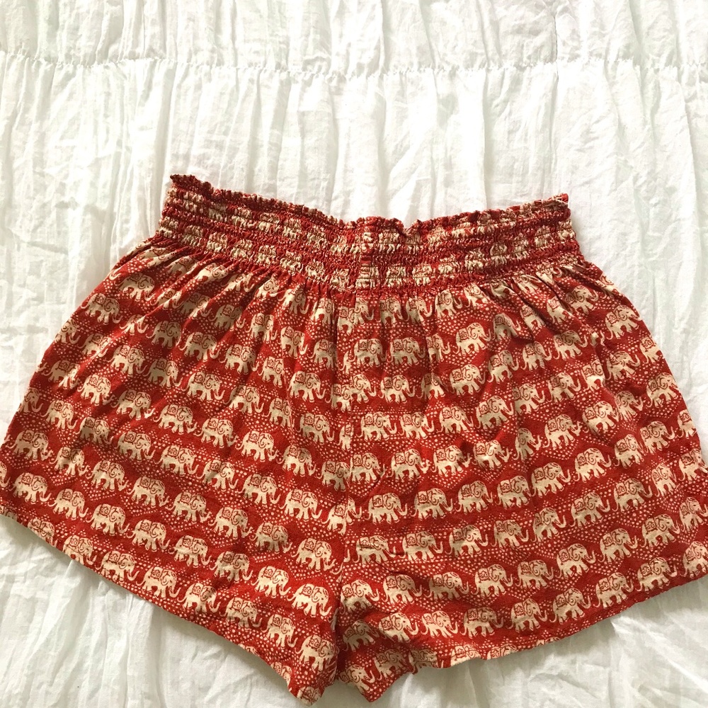 Forever 21 Elephant Print Shorts